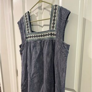 SOLD Faherty Denim Dress L